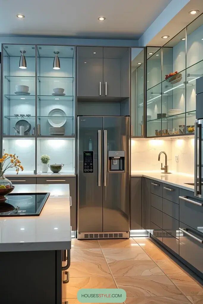 Transparent Appliances in Glass Kitchen Designs - photo 2