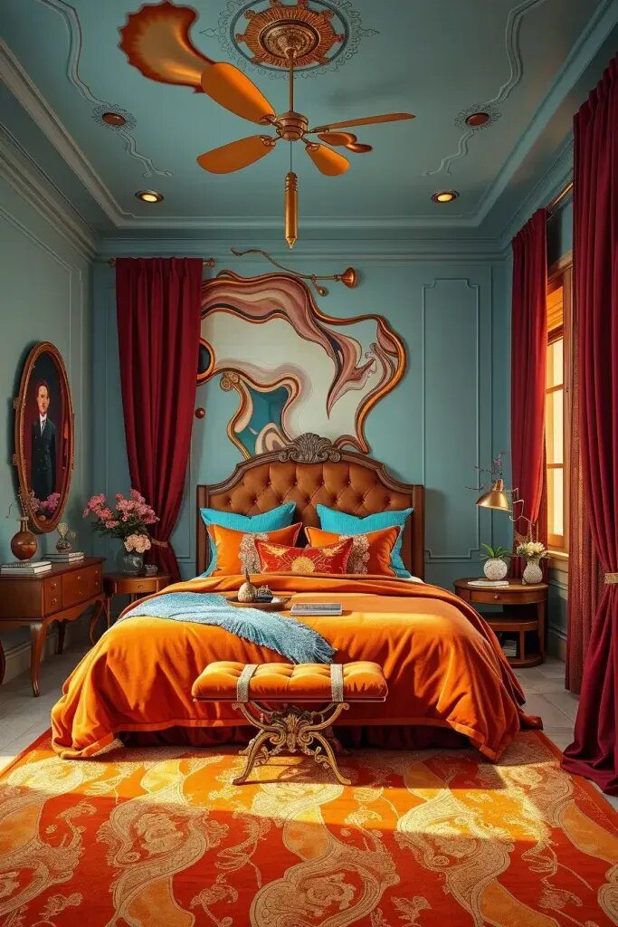 Bold Dali-Inspired Color Palettes for Bedrooms - photo 2