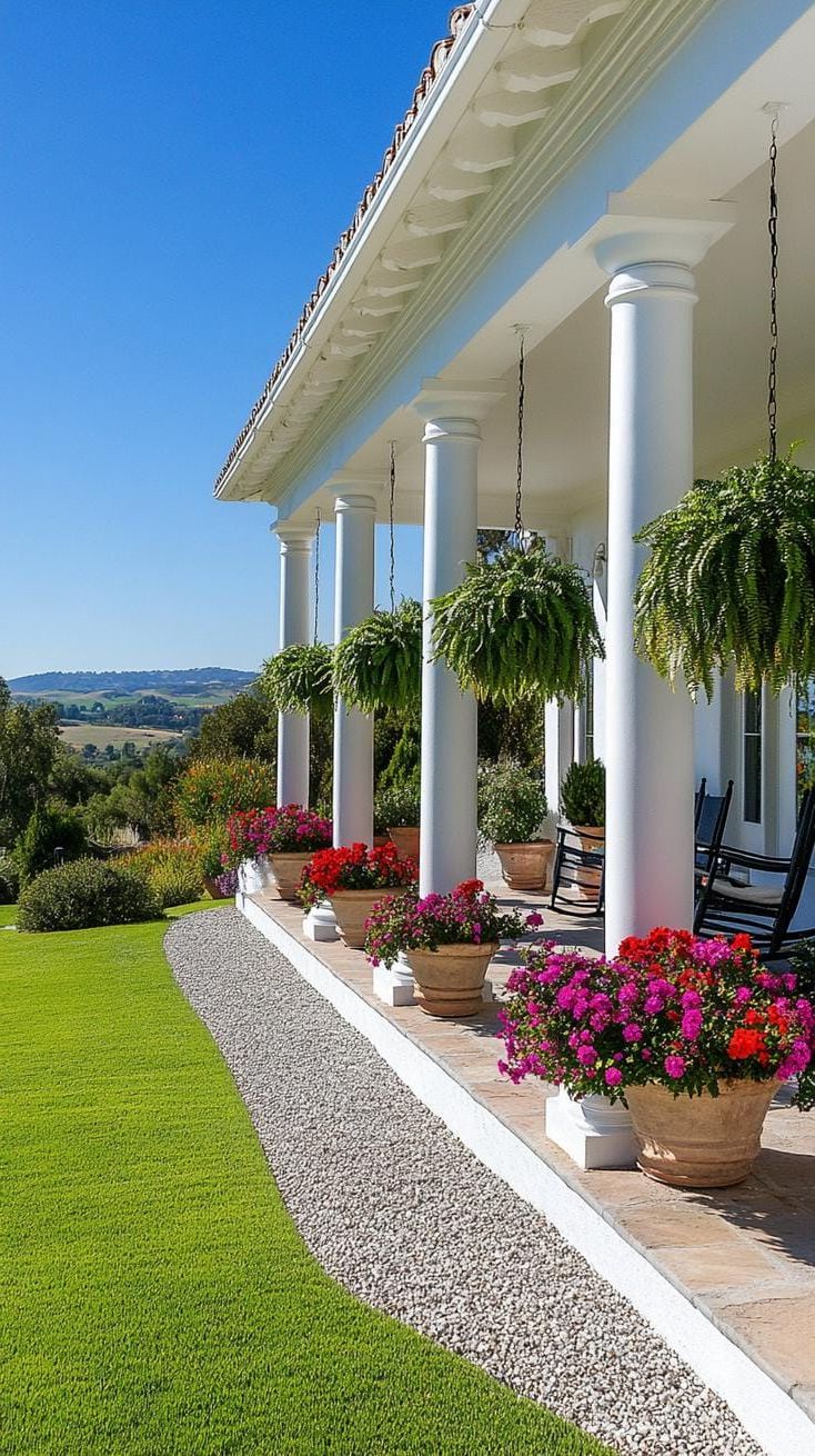 3. Front Porch Decked with Hanging Fern Baskets - photo 3