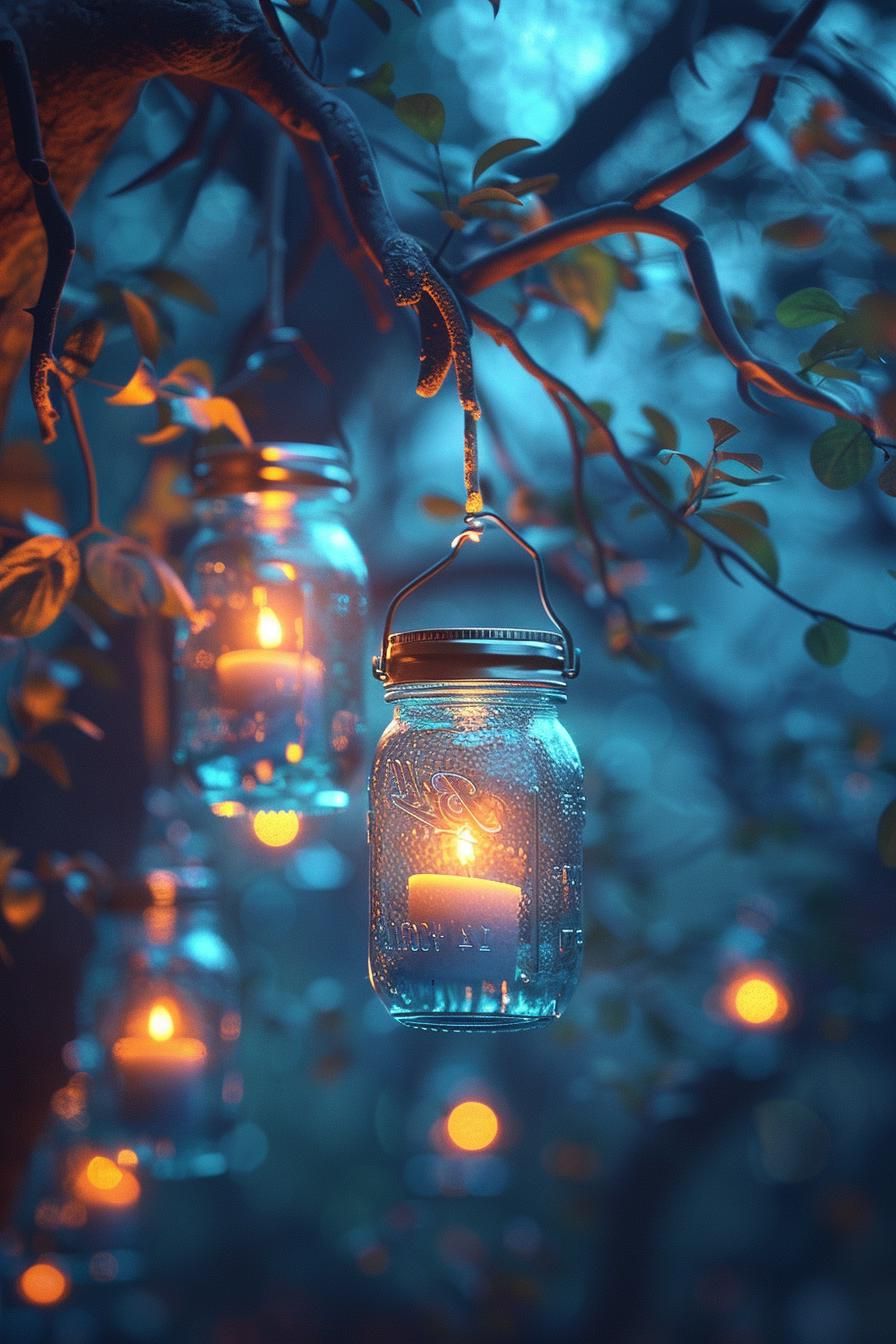1. Spooky Mason Jar Lanterns