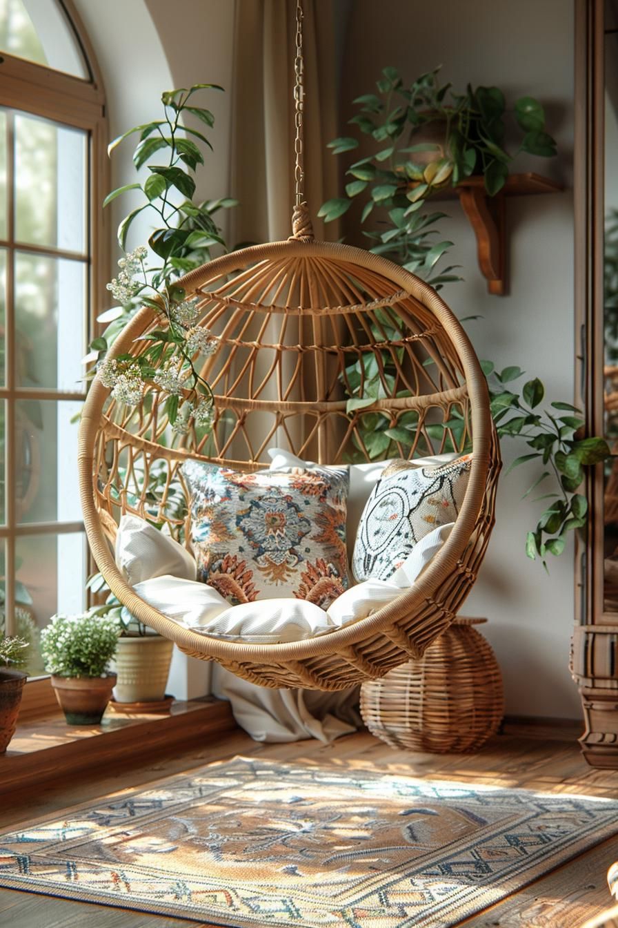 4. Stylish Boho Hanging Chair Ideas