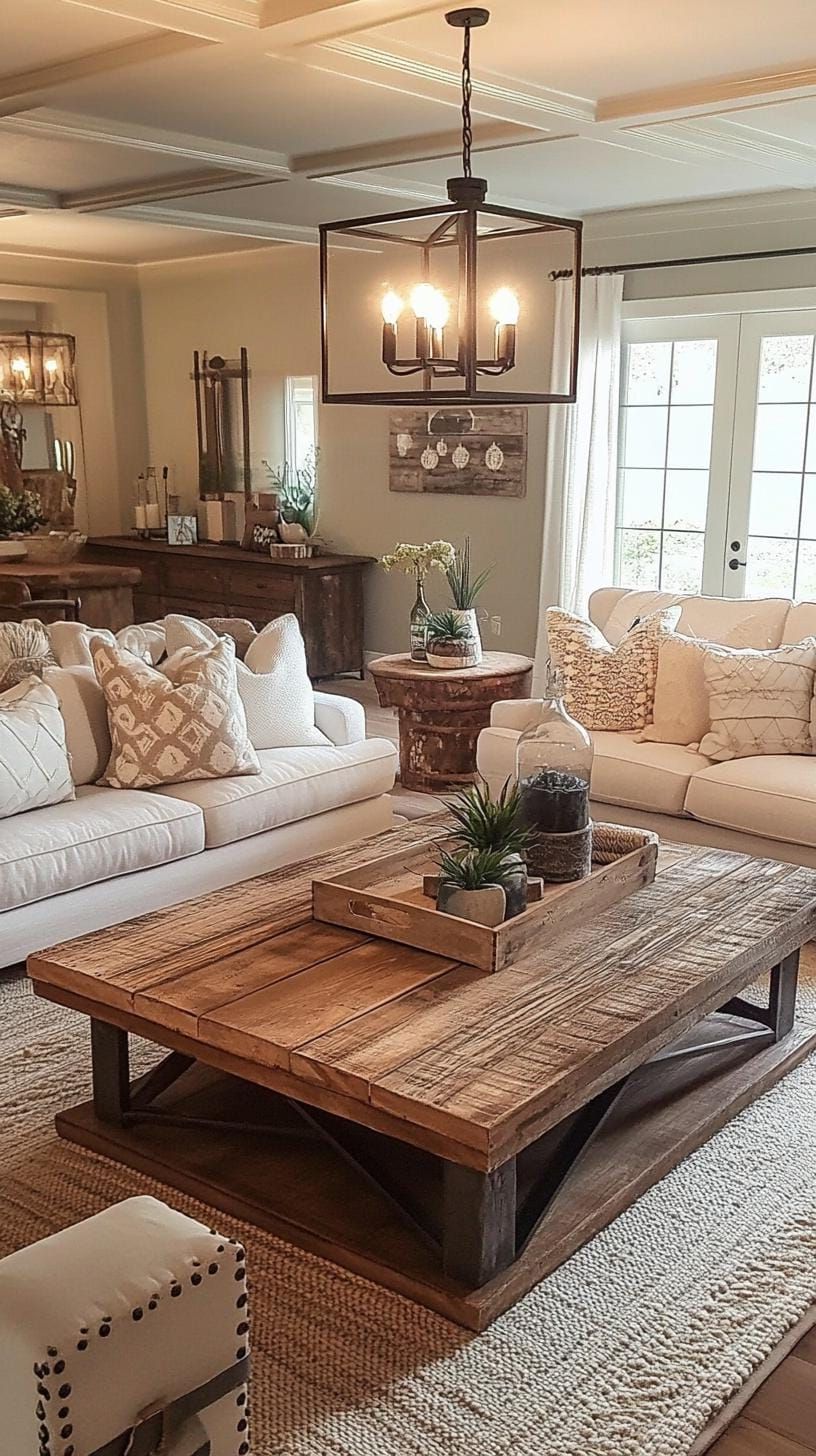 8. Vintage Patterns Paired with Solid Neutral Cushions - photo 3