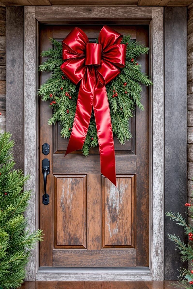 13. Oversized Ribbon Bow for Stairs or Doors