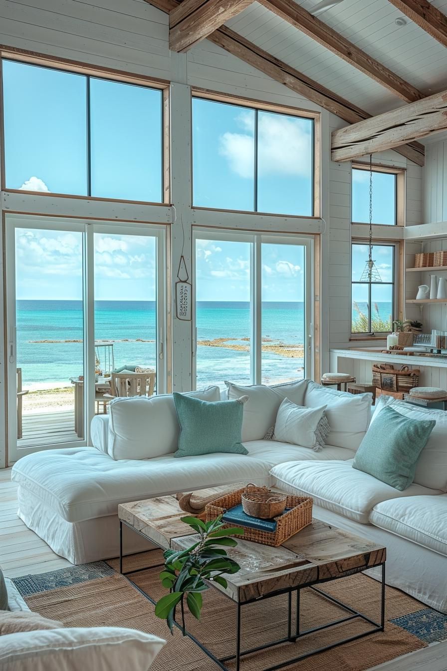 10. Coastal Earthy Living Room Style - photo 4