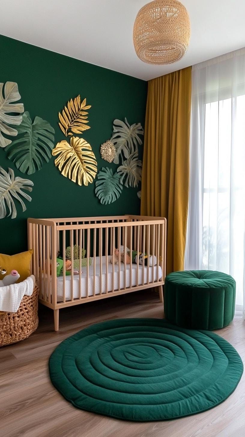 9. Emerald Forest Nursery in Rich Jewel Tones - photo 3