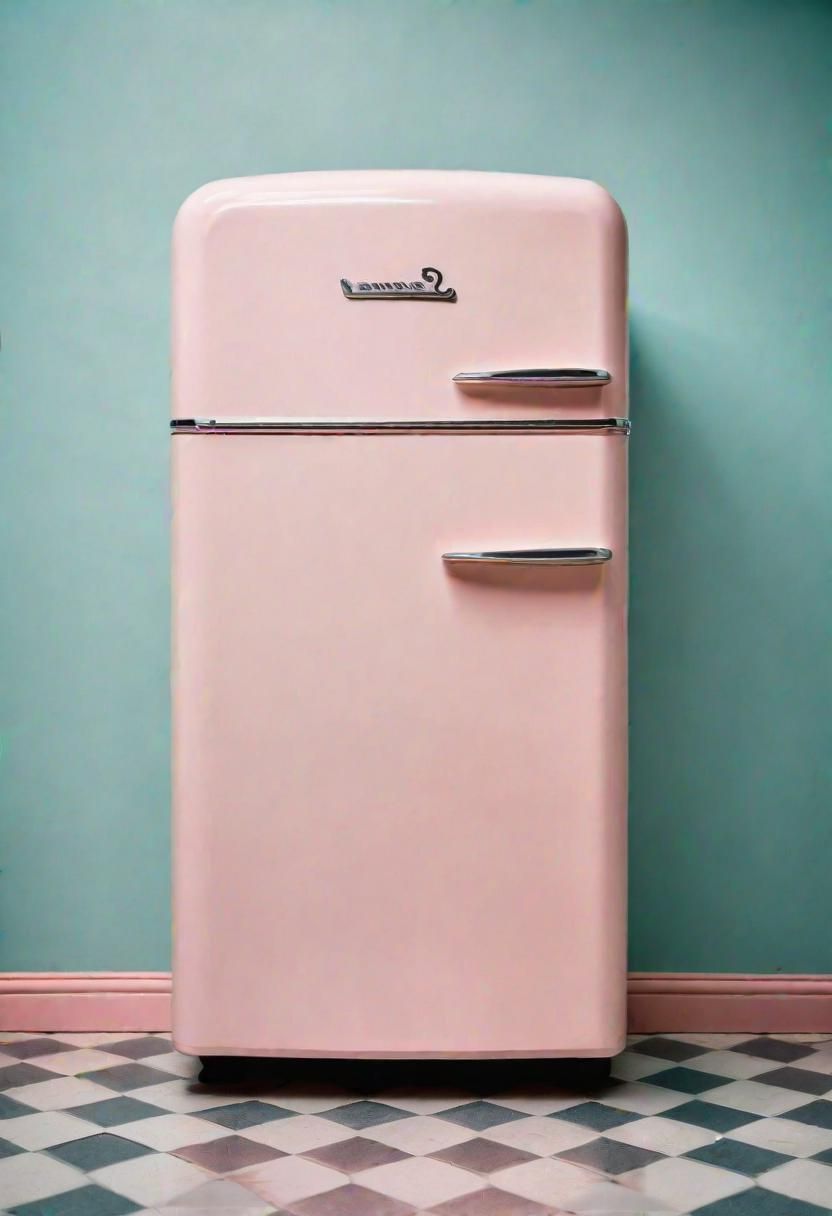 2. Retro Fridge Paint Makeover