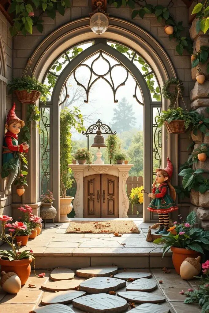 Enchanted Elves Holding Mailbox Keys - photo 2