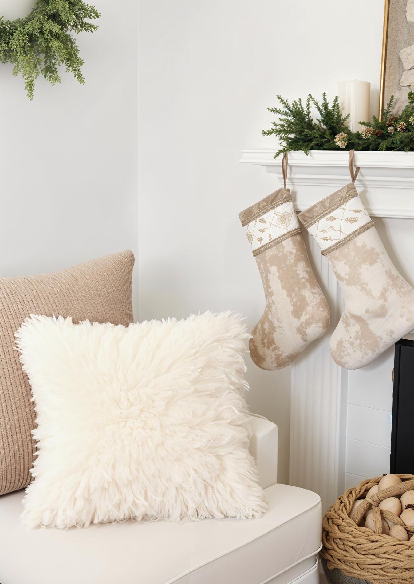 3. Neutral Velvet Stockings and Textiles - photo 2