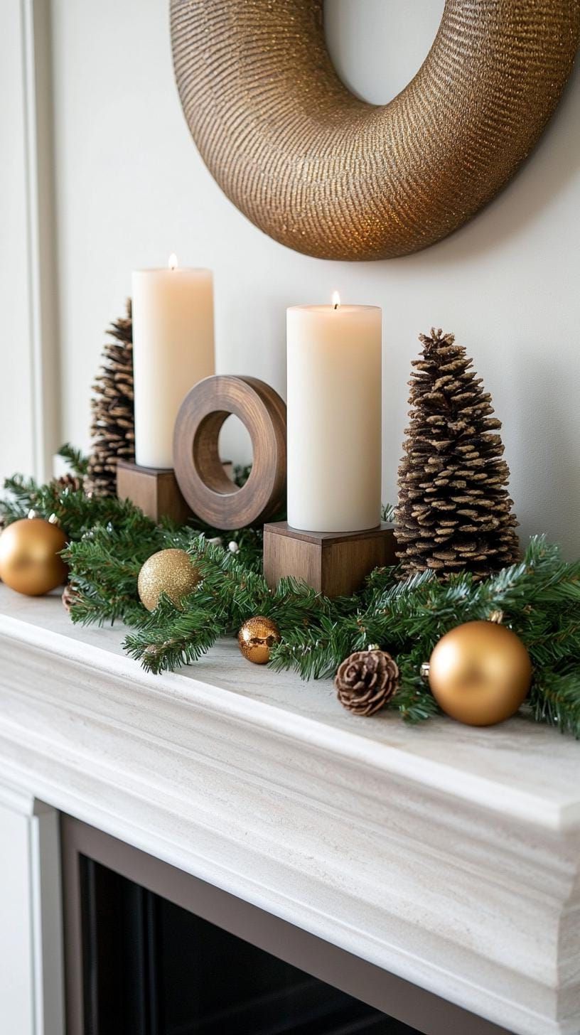 14. Modern Geometric Mantle Decor - photo 2