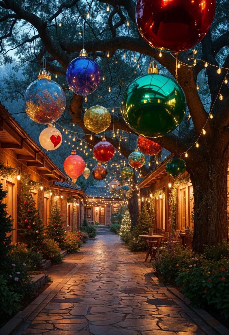 3. Oversized Ornaments as Yard Decor - photo 2