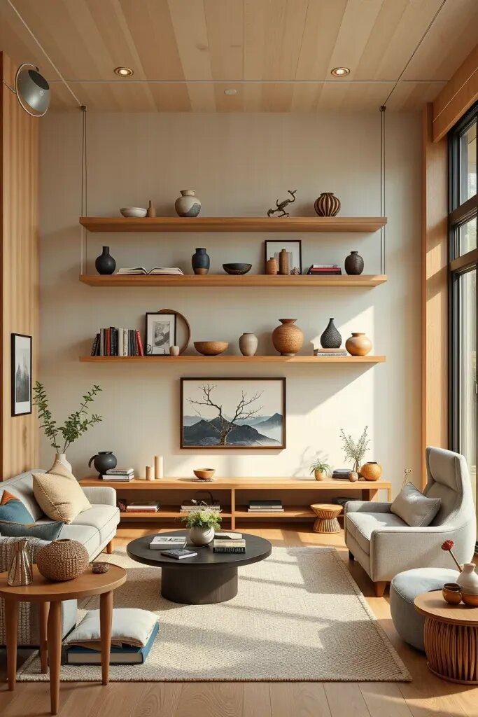 Shelving Ideas With a Japandi Twist