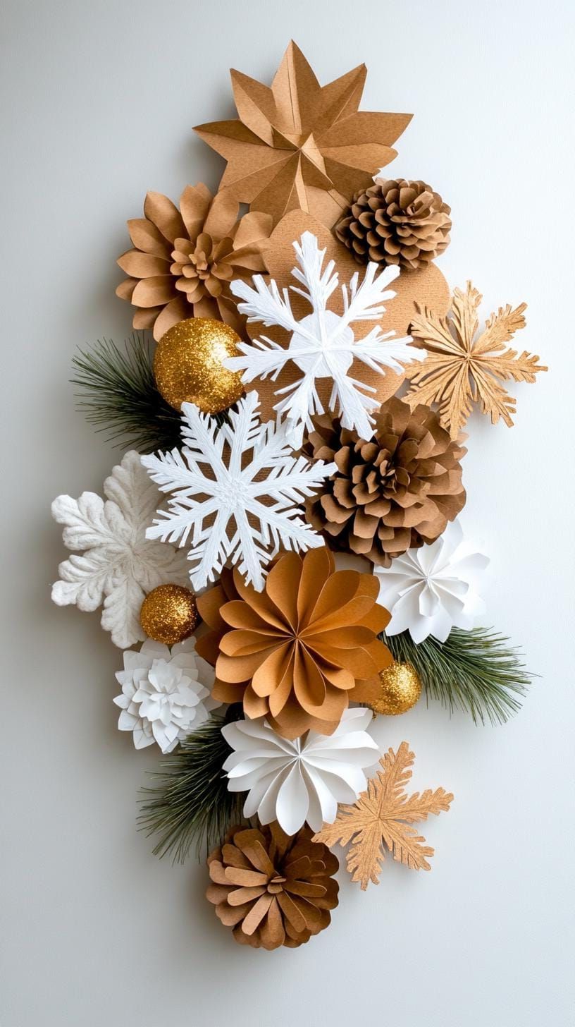 7. Festive Snowflake Wall Art Inspiration