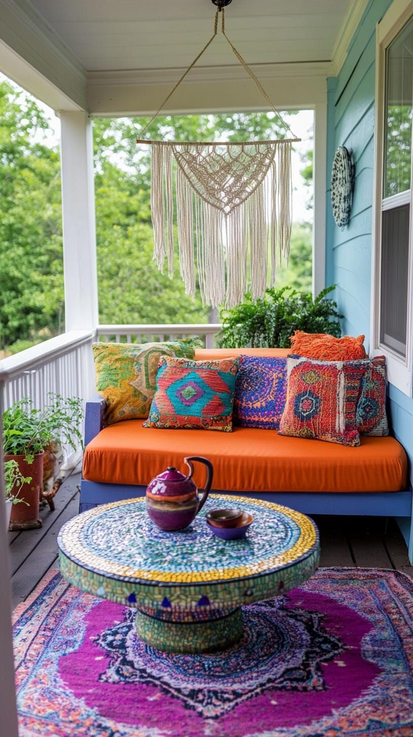 8. Bohemian Look With Macrame Accents