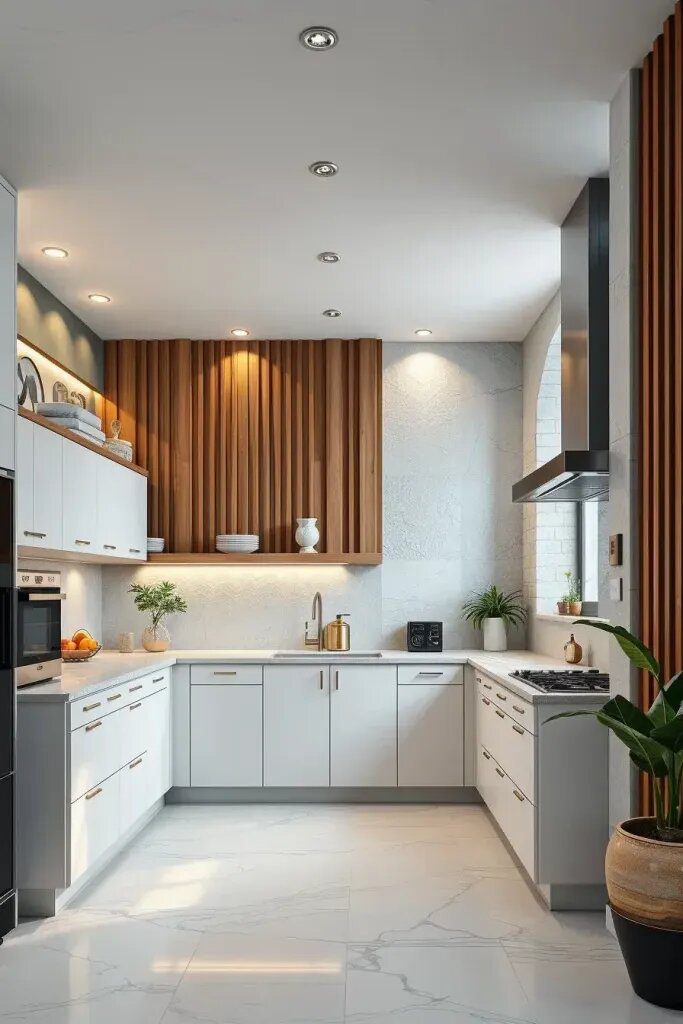 Textured Walls for a Dreamy Kitchen