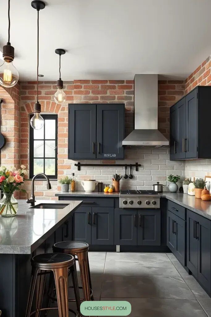 Charcoal Gray Cabinets for an Industrial Look - photo 2