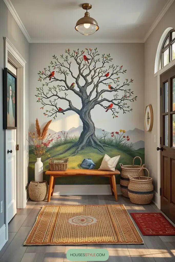 Telling a Story Through a Hand-Painted Entryway Mural - photo 2