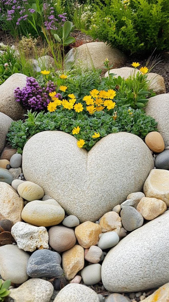 13. Heart-Shaped Sedum Rock Bed - photo 2