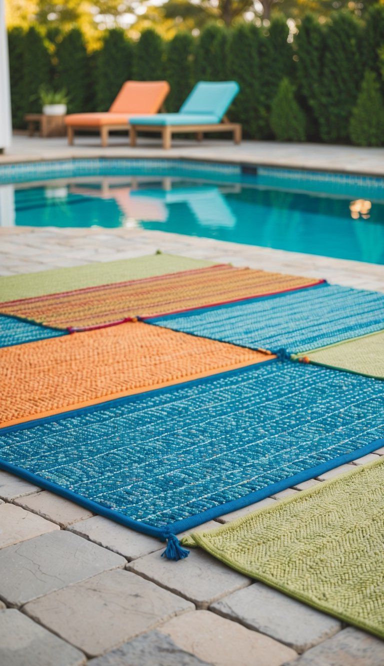 11. Update your outdoor space with beautiful rugs