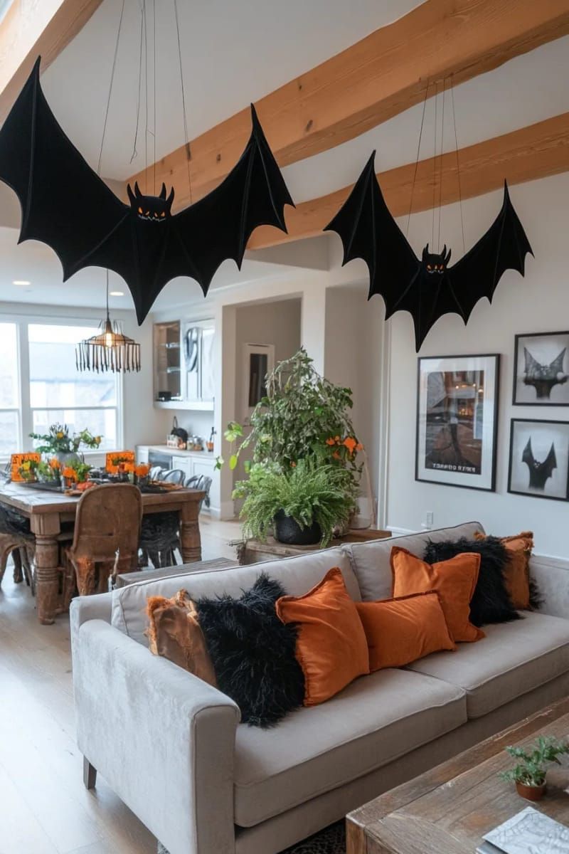 21. Velvet Bats Strung Up in Midair - photo 2
