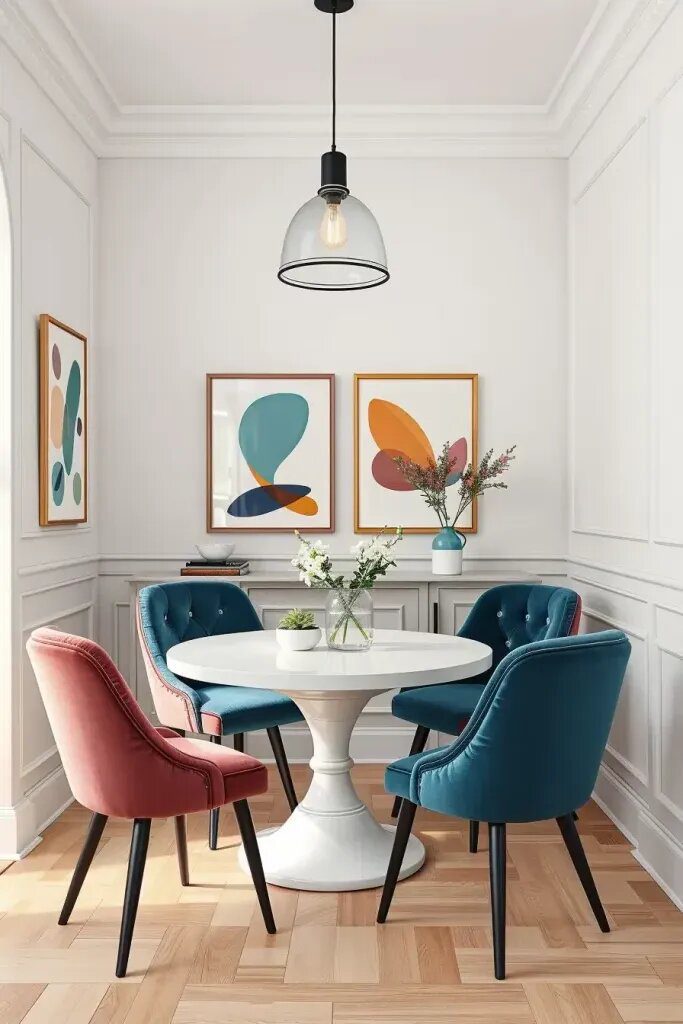 Bold Dining Chairs for a Pop of Color