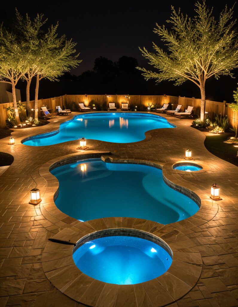Pool Features That Shine at Night