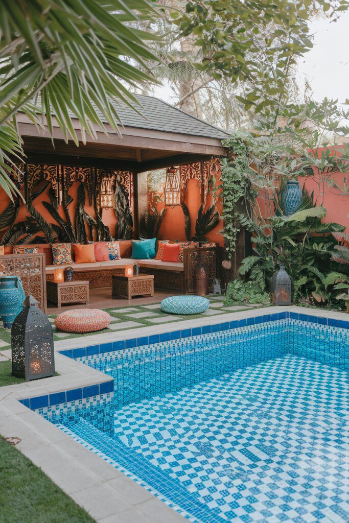16. Escape to a Charming Moroccan Pool Paradise