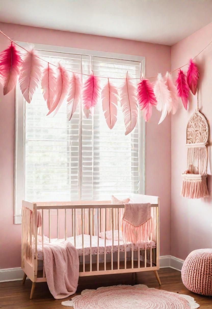 6. DIY Pink Feather Garland Guide