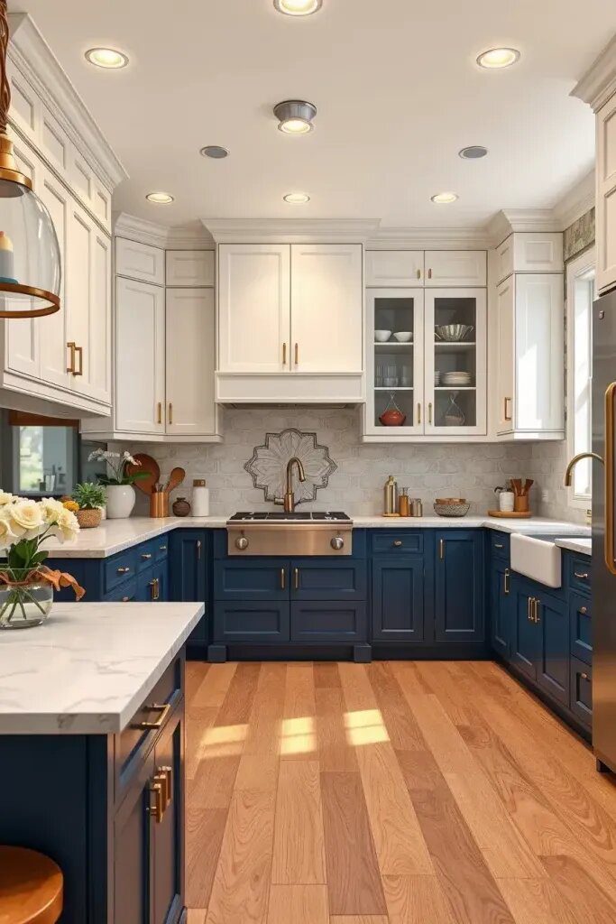 Two-Tone Cabinets for a Contemporary Look