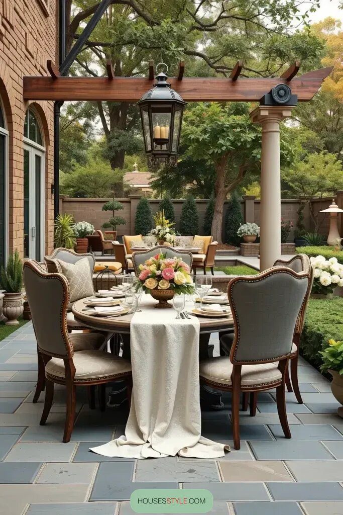 Sophisticated Table Settings for Outdoor Dining