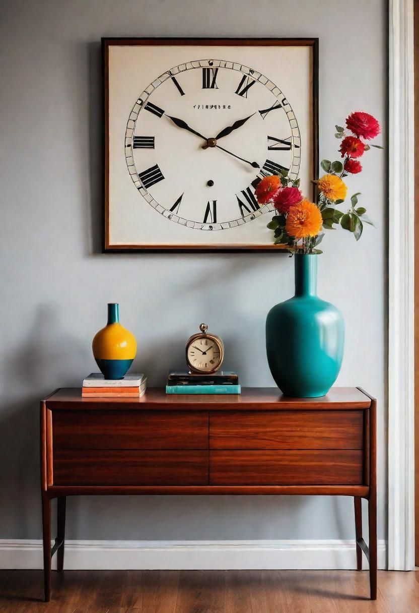 12. Retro-Chic Entryway Decor