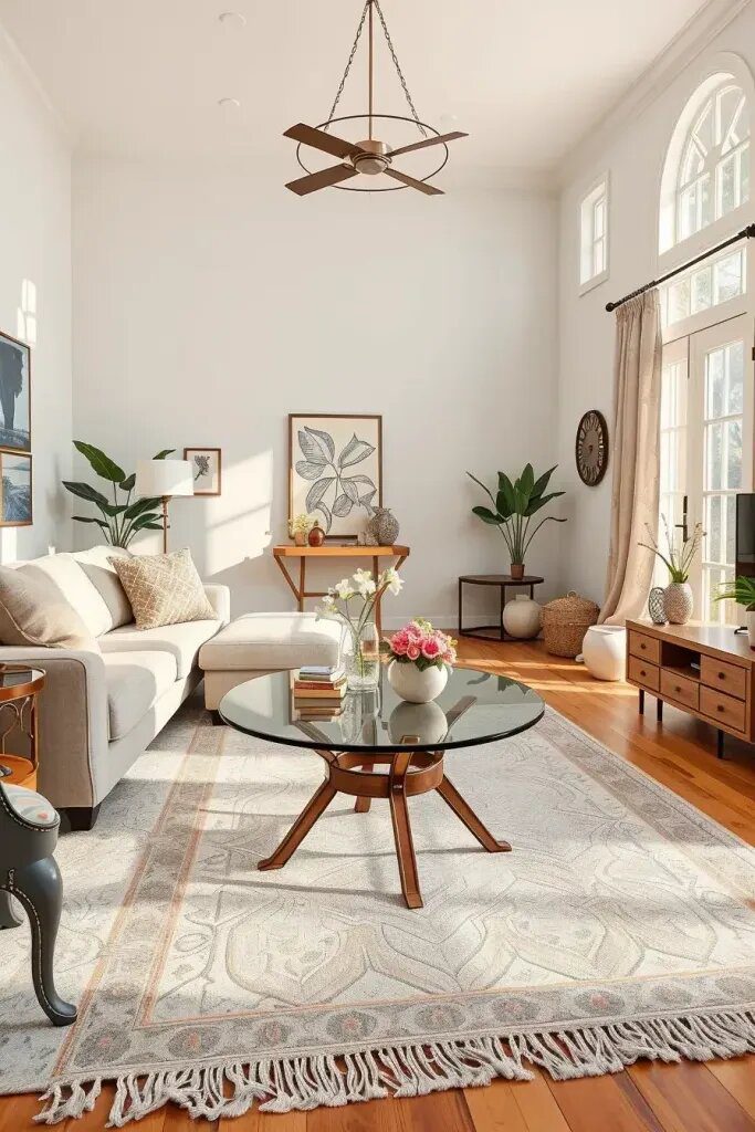 10 Ways to Style a Chic Glass Table - photo 2