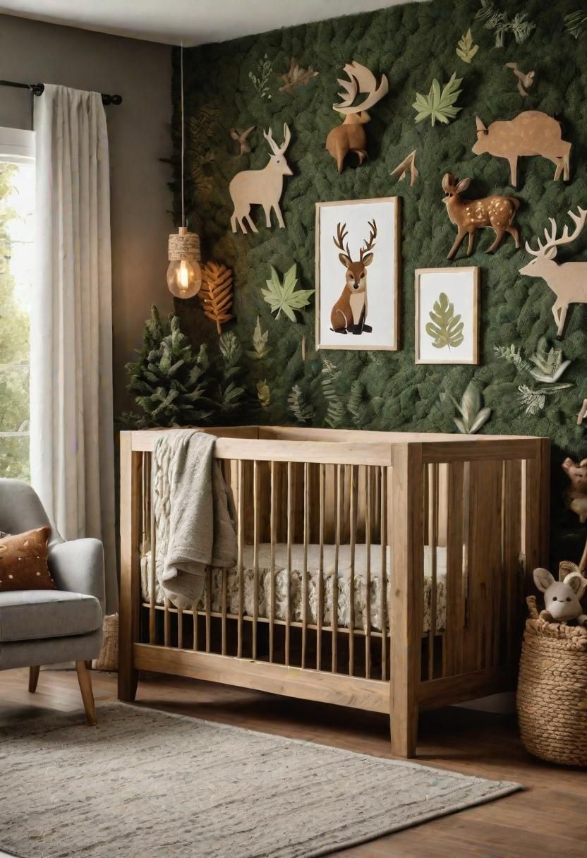 6. Woodland-Inspired Gender Neutral Nursery
