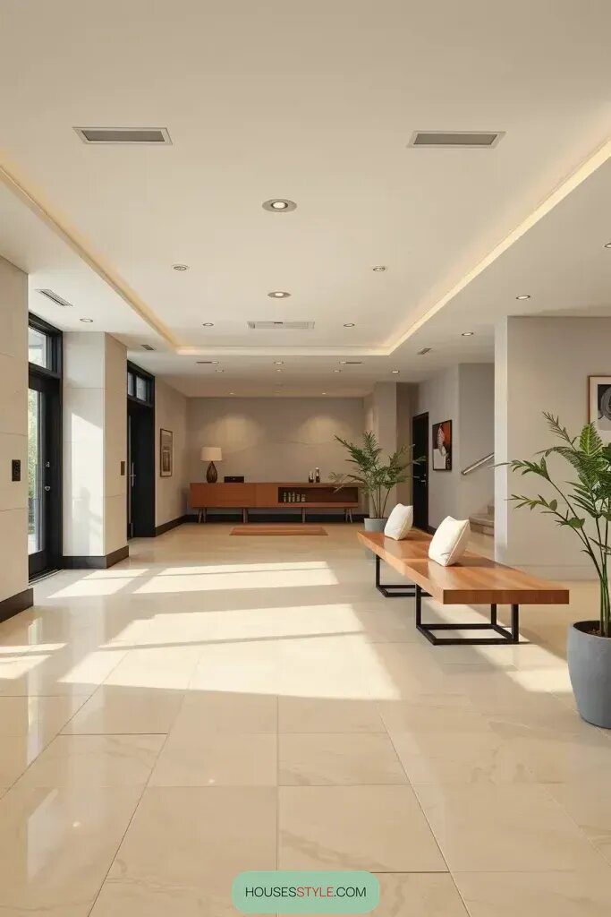 Cozy Bench Styles for Lobby Seating