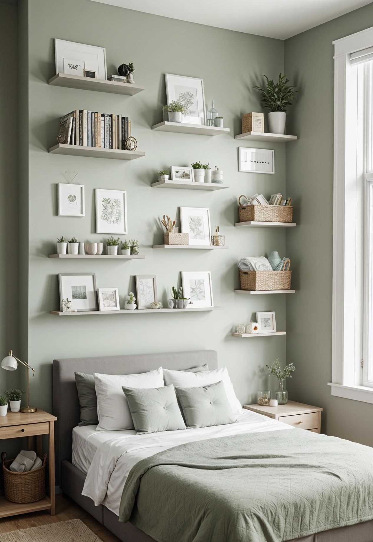 29. Colorful Sage and Grey Organization Tips