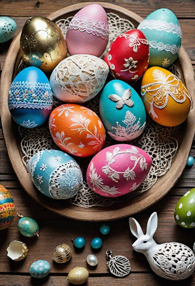 1. Vintage Papier-Mâché Easter Egg