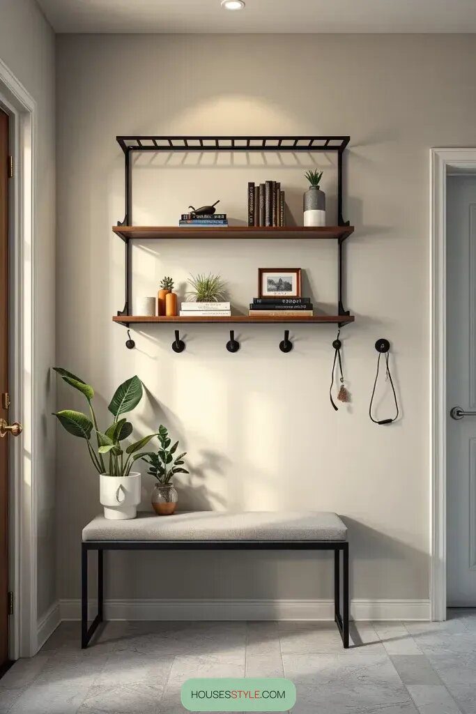 Modern Wall Shelves for Entryway Style