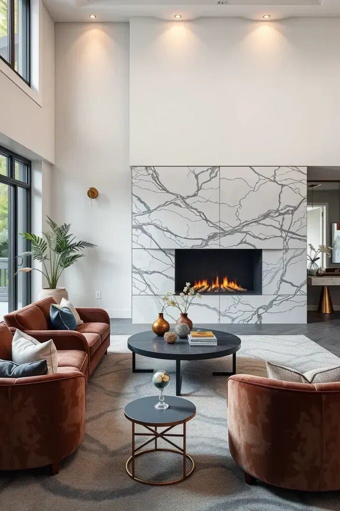 5. Marble and Quartz Details for a Classic Touch