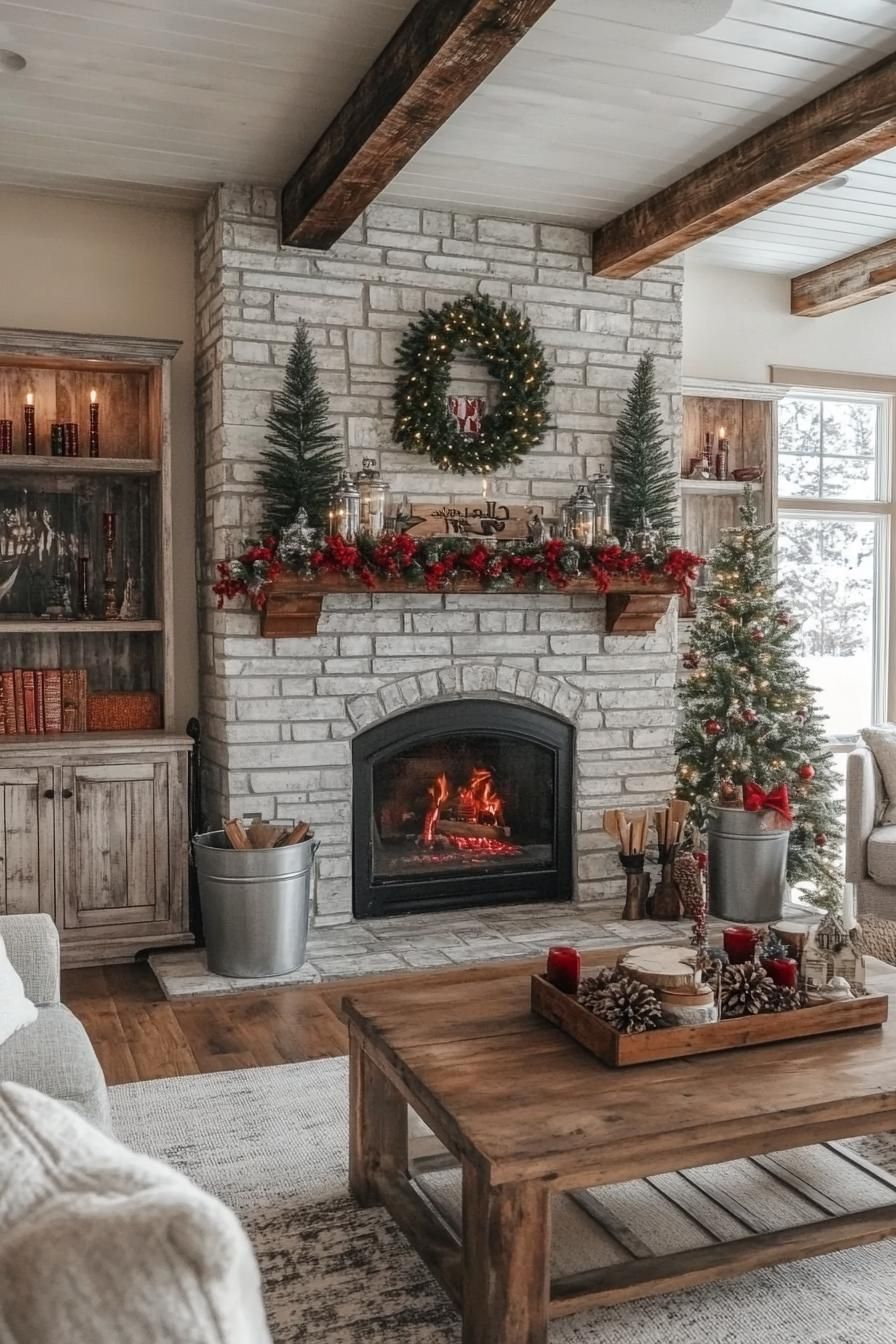 6. Vintage Farmhouse Festive Decor Ideas - photo 2
