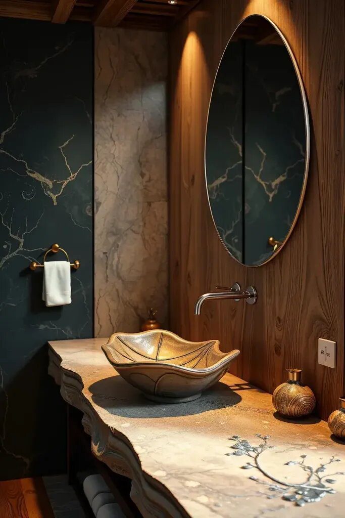 Nature-Inspired Sinks and Handcrafted Sculptures