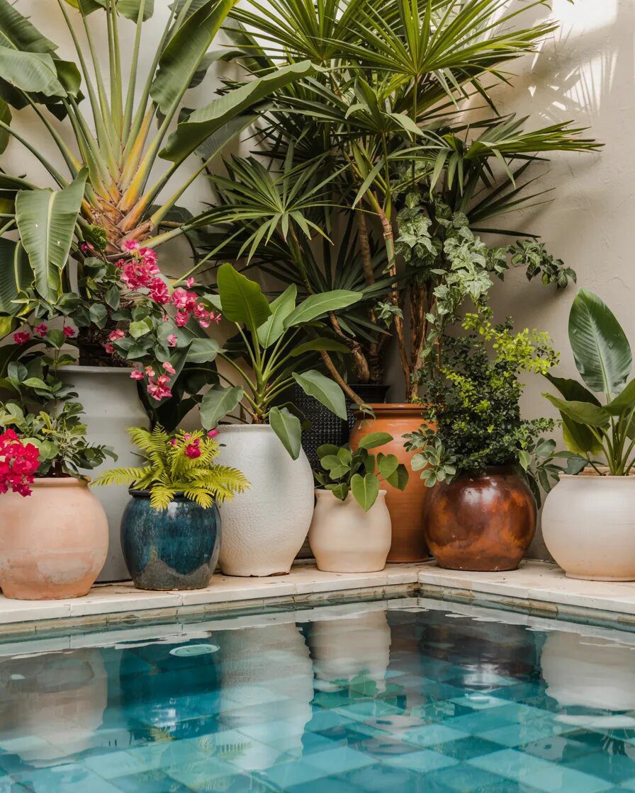Planters That Bring the Poolside to Life