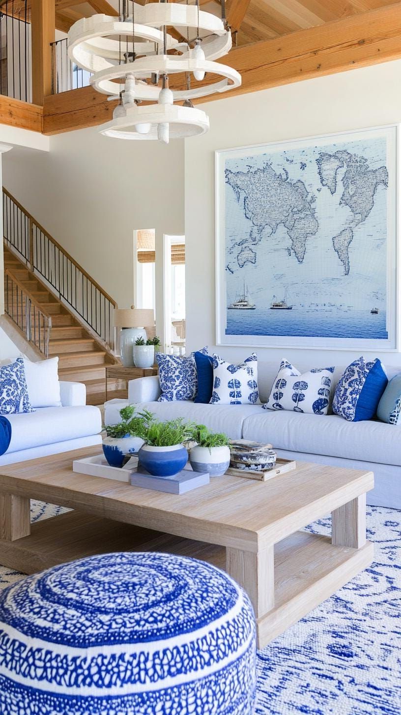 20. Nautical Map as a Feature Wall - photo 2