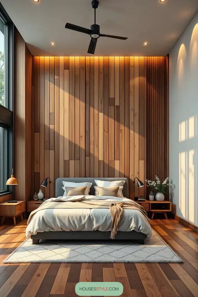 Luxurious Bedrooms with Unique Vertical Design Elements - photo 2