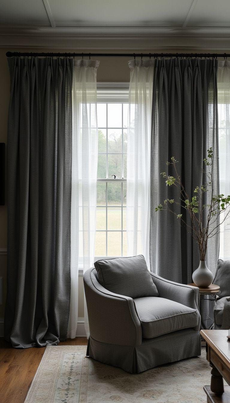 16. Layering Luxe Drapery in Farmhouse Rooms - photo 3