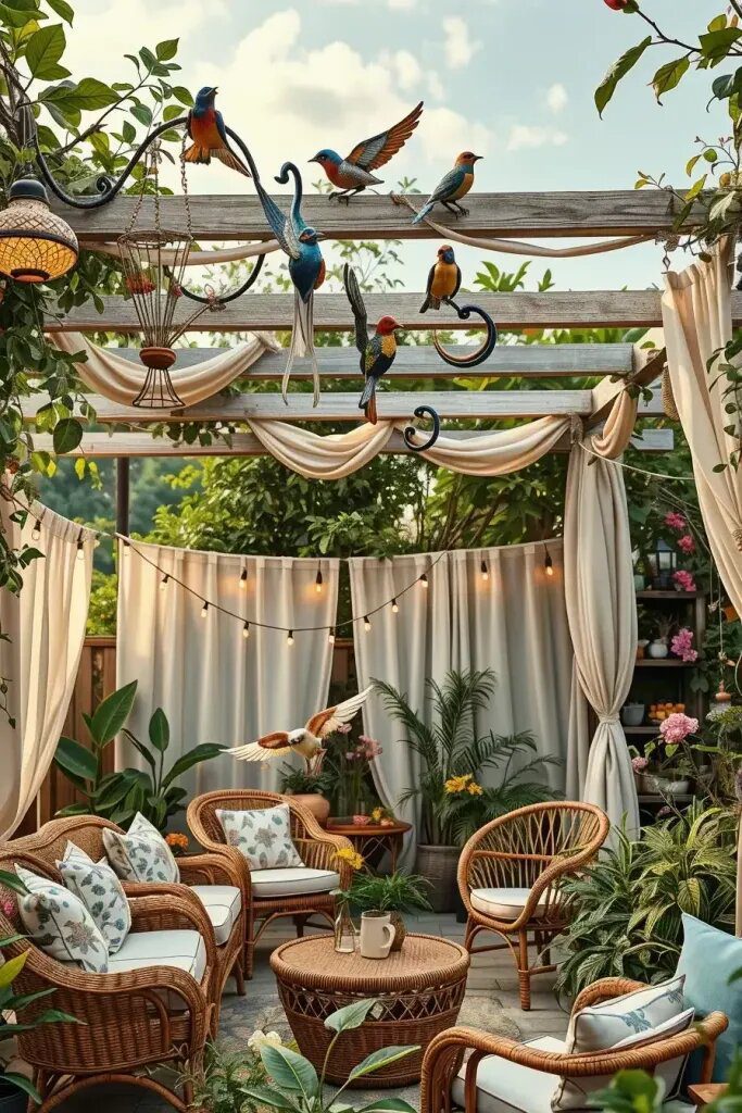 Hanging Figurines for Trees and Garden Pergolas
