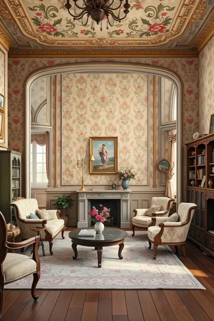 Vintage Wallpaper for an Old-World Feel