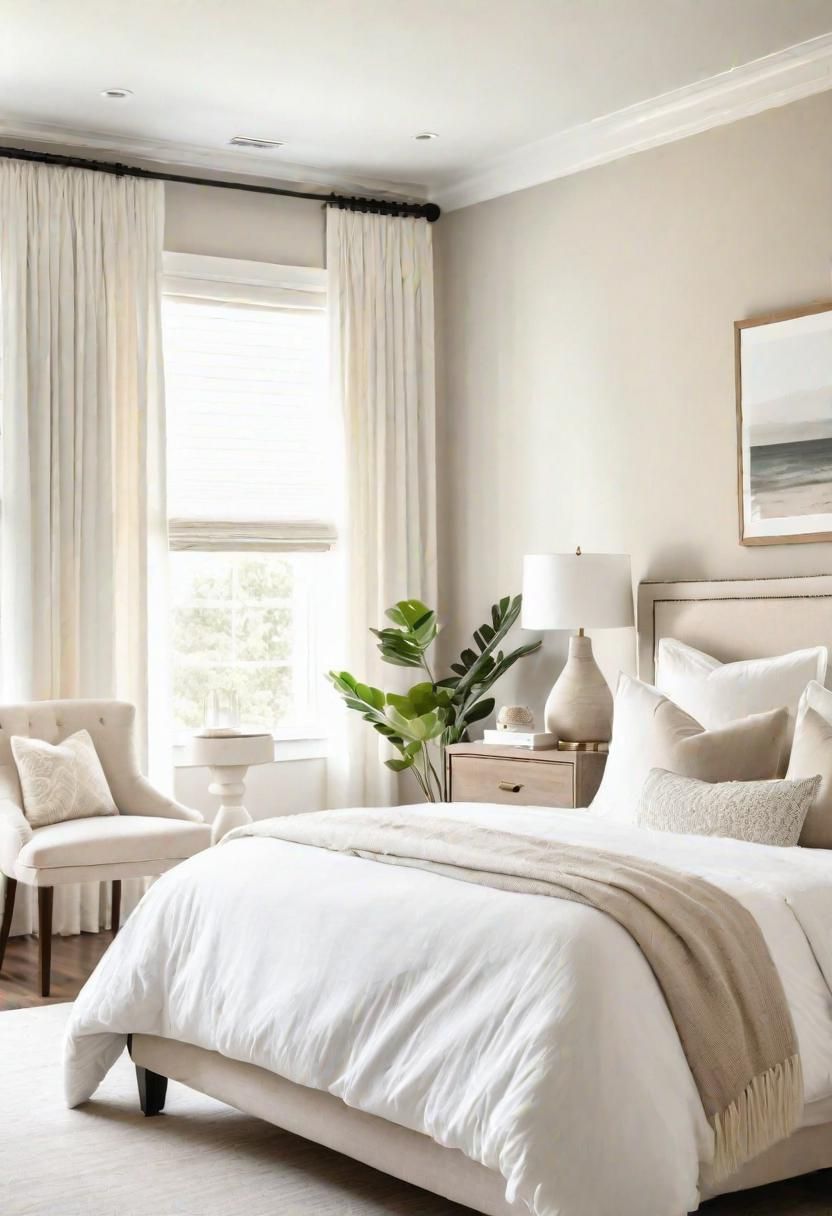 39. Cozy All-White Bedroom Ideas