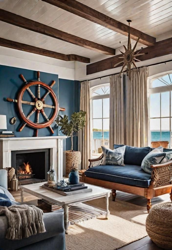 10. Nautical Accents for Coastal Rooms
