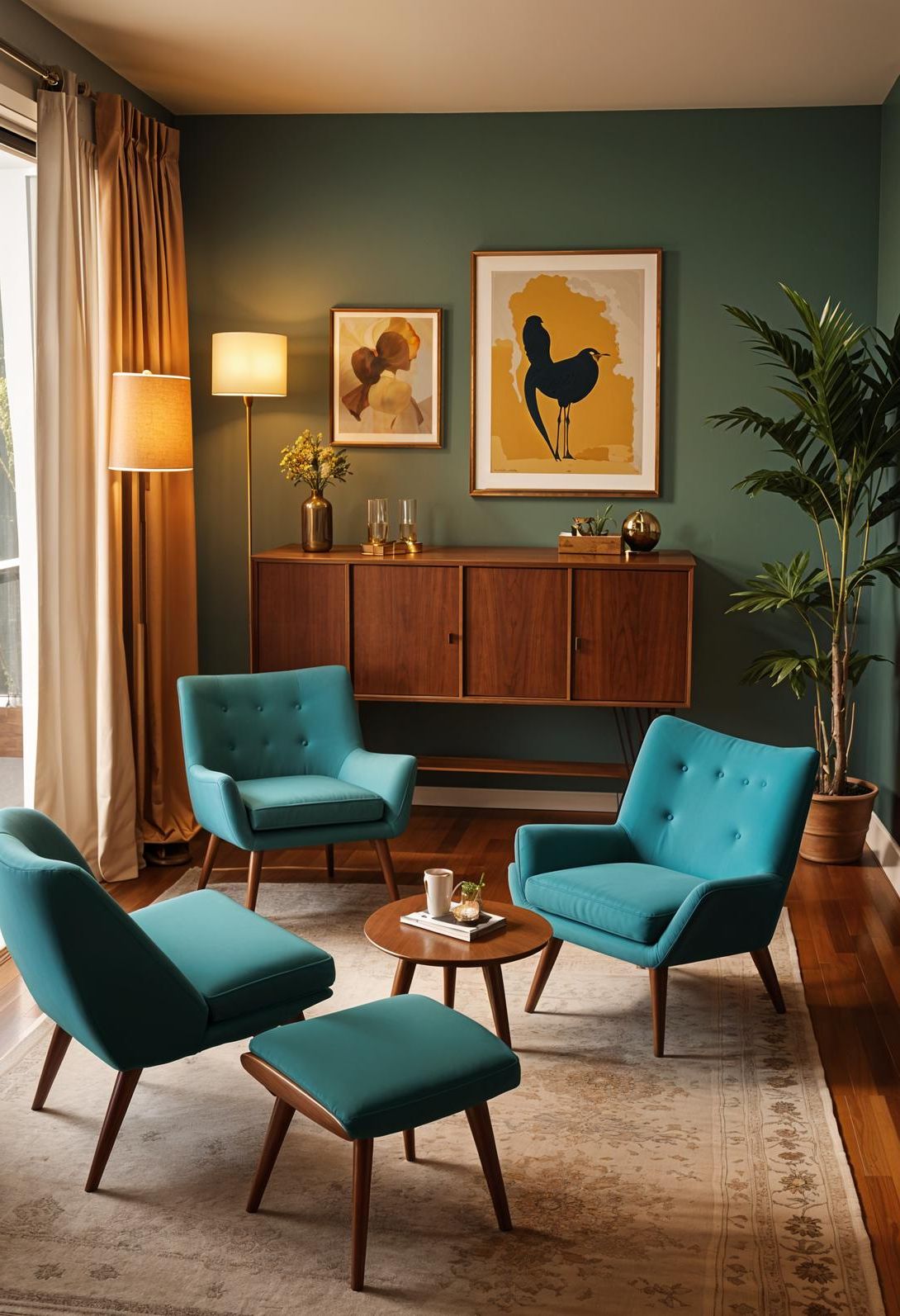 10. Retro Style for a Lounge Corner - photo 3