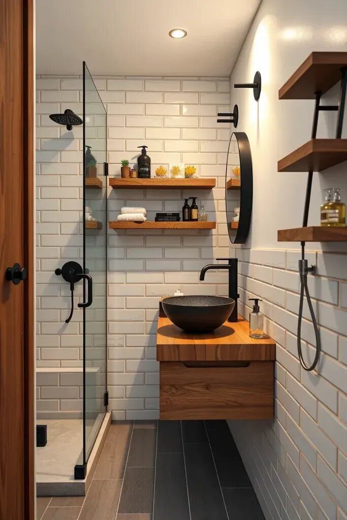 Charming Details for Small Rustic Bathrooms
