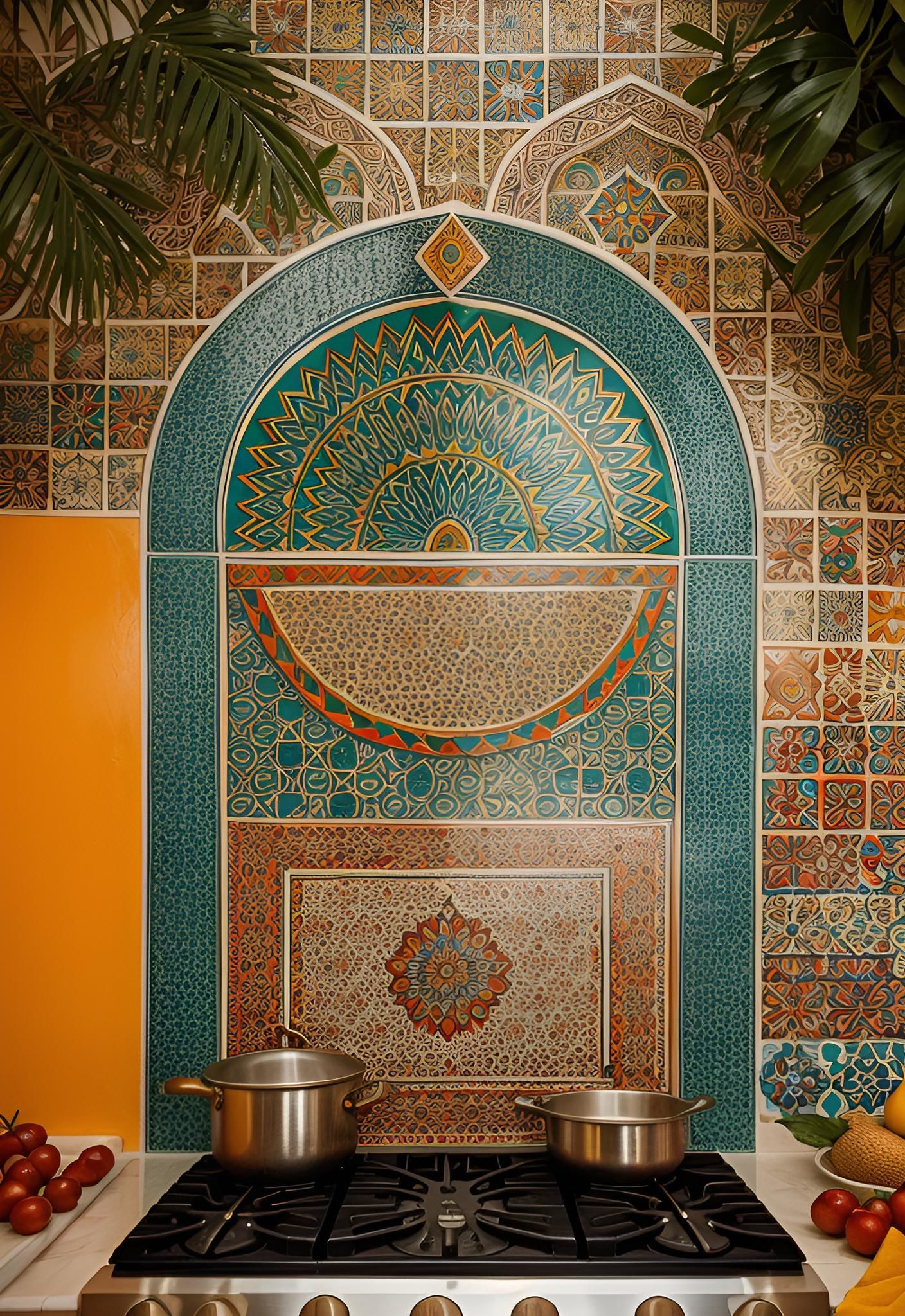 17. Moroccan-Style Backsplash Tiles
